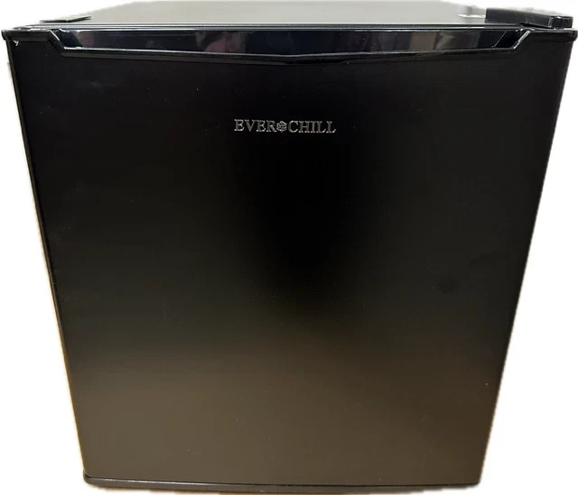 Everchill GBC-46 Compact RV Fridge W/ Freezer 1.7 Cubic Feet – Black Right Hand