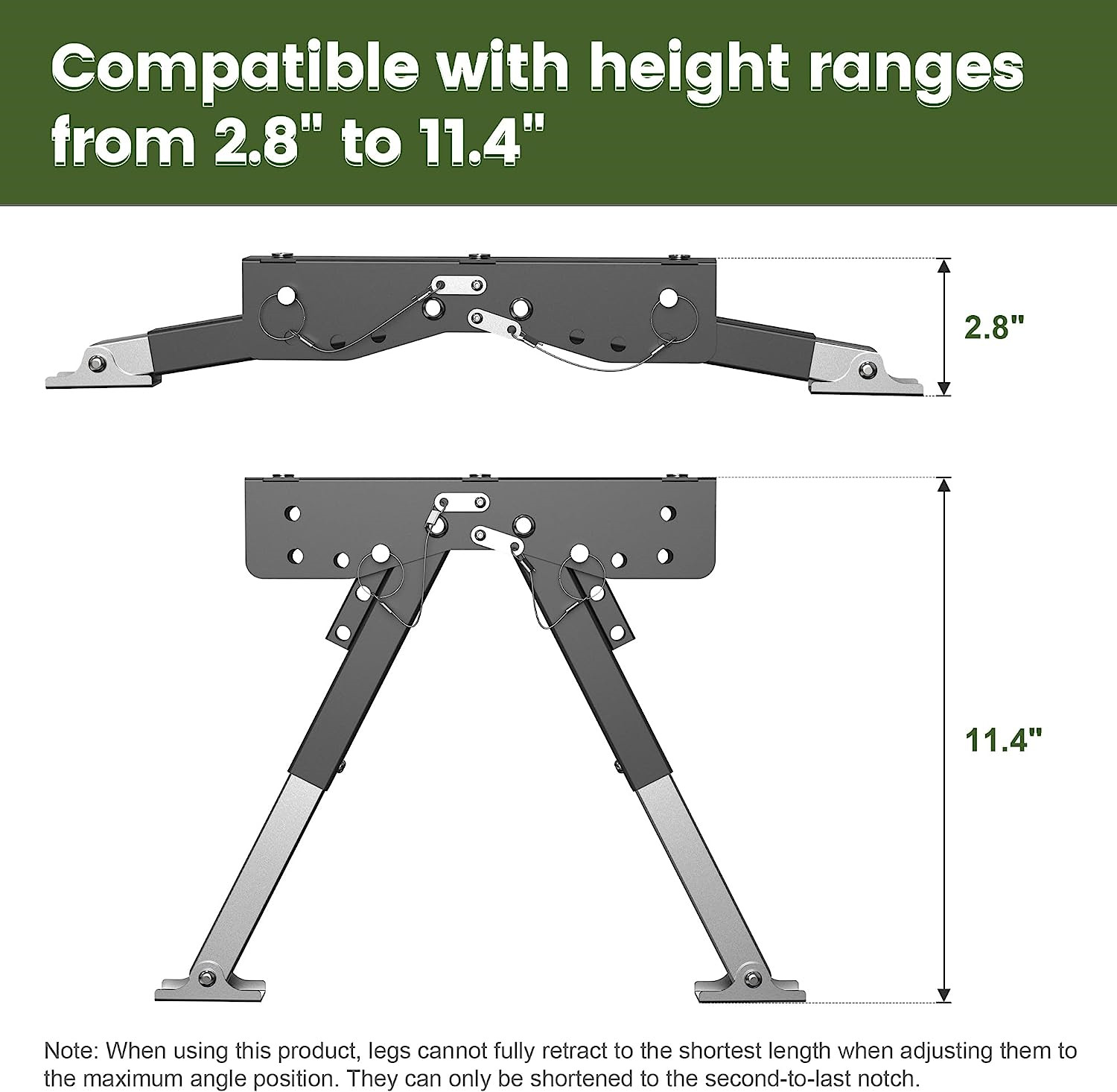 Marudina RV Step Stabilizer Kit for Travel Trailers and Motorhomes 2.8″- 11.4″