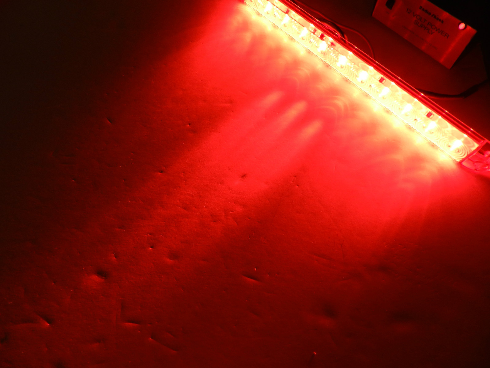 (2) Clear/Red Truck Trailer Stop Tail Turn Bar Light 11 LED 15″ low profile