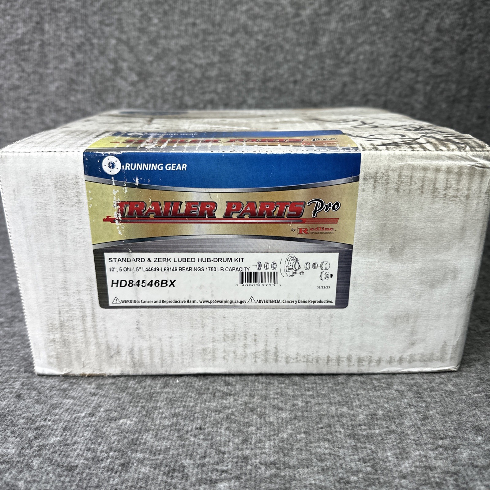 Trailer Parts Pro™ Complete Pre-Greased Hub-Drum Kit HD84546BX SEALED