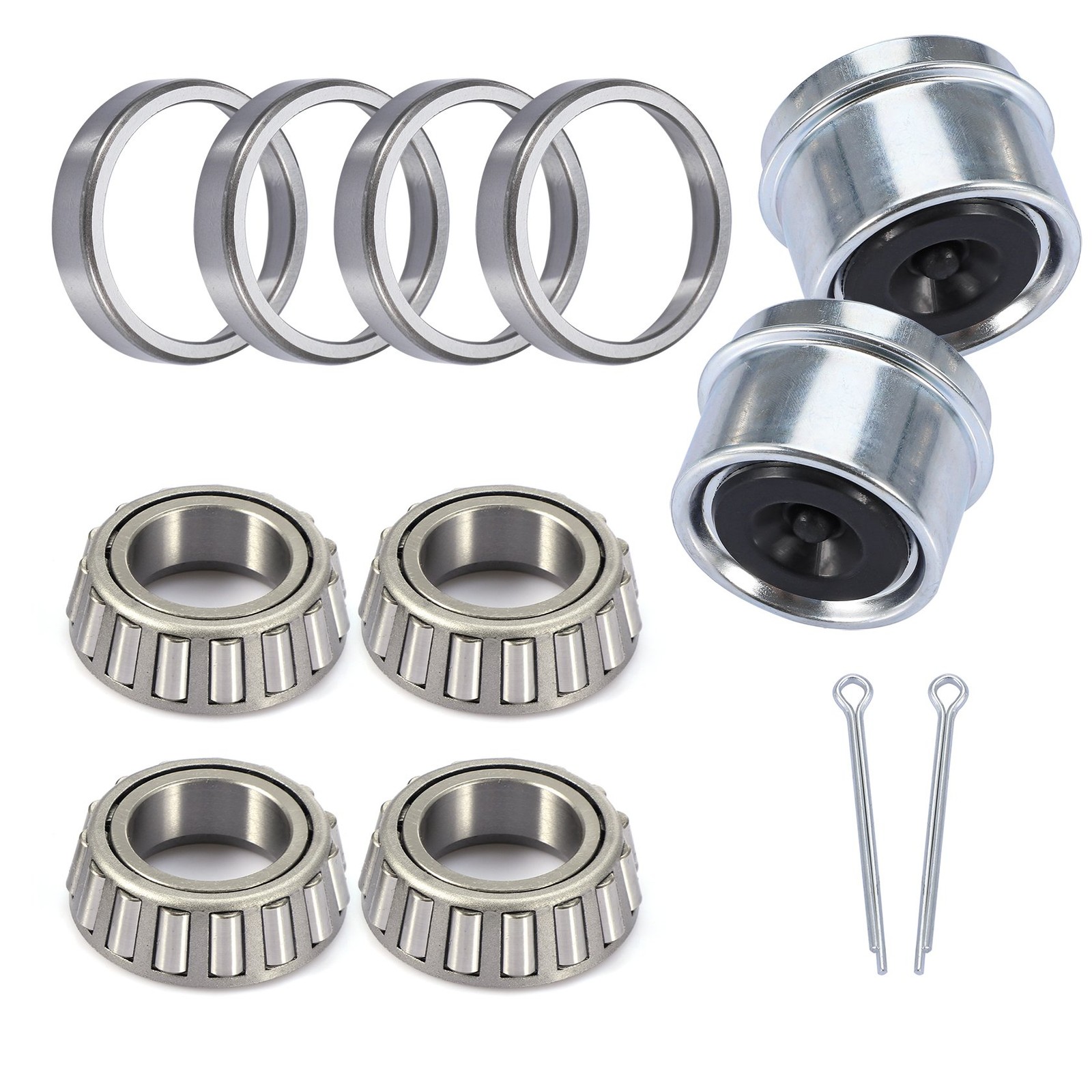 2 Set Fits For 1-1/16” Axles Trailer Wheel Hub Bearings Kit L44649 L44610 Seal