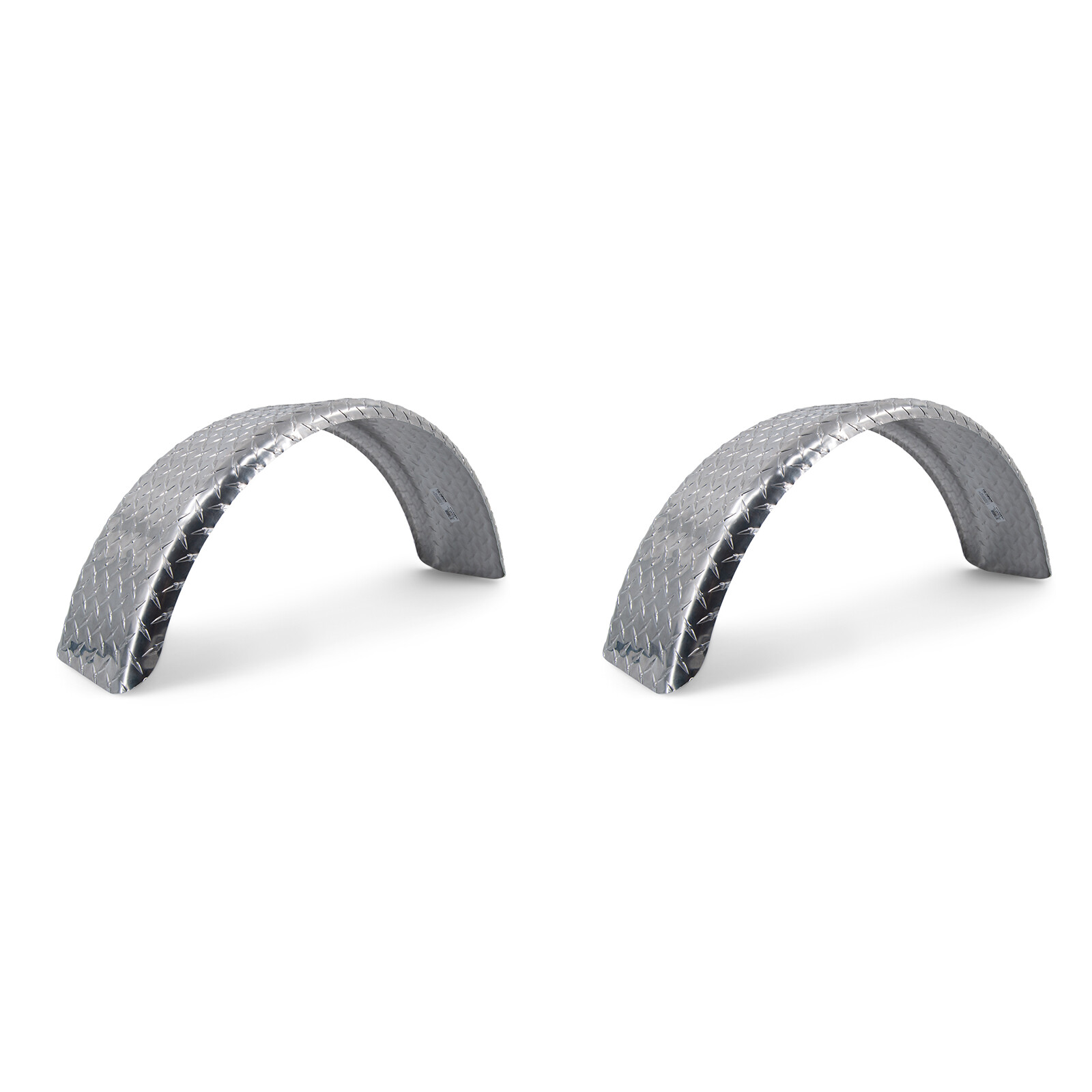 (2) Boat Trailer Fenders Aluminum Diamond Plate Single 8 x 31 1/2 x 13 1/8 in