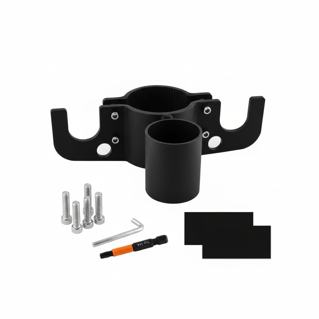Heavy Duty Aluminum Trailer Chain Holder and adjustable height, Black