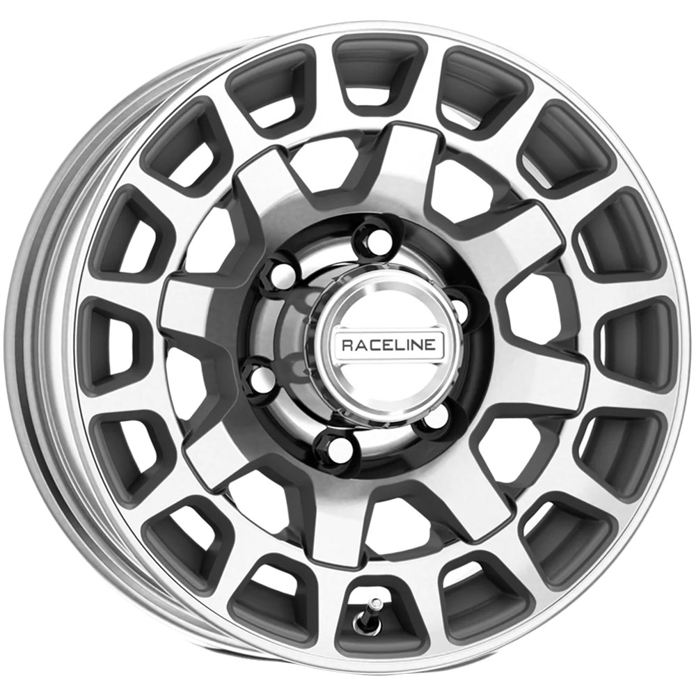Raceline 873MC Back Country Trailer 16×6 8×6.5″ +0mm Machined Wheel Rim 16″ Inch