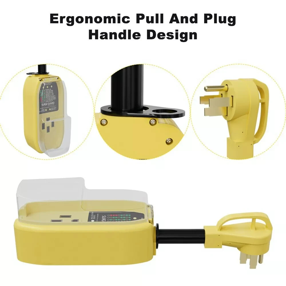 RV Surge Protector 30 Amp /RV Circuit Analyzer With LED Indicator Light USA