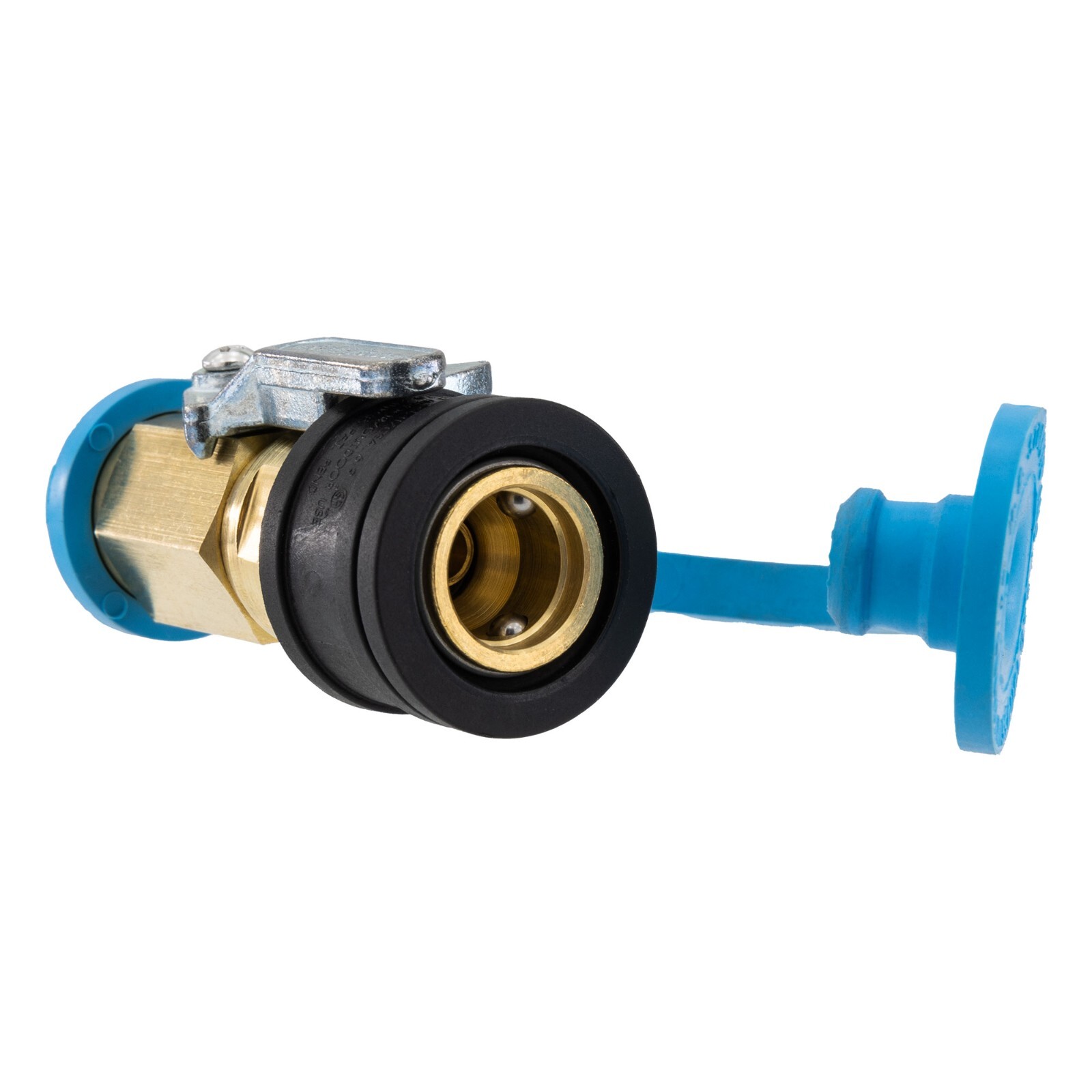RV Propane Quick Disconnect Adapter 1/4″ QD Brass LPG Fitting with Dust Cap