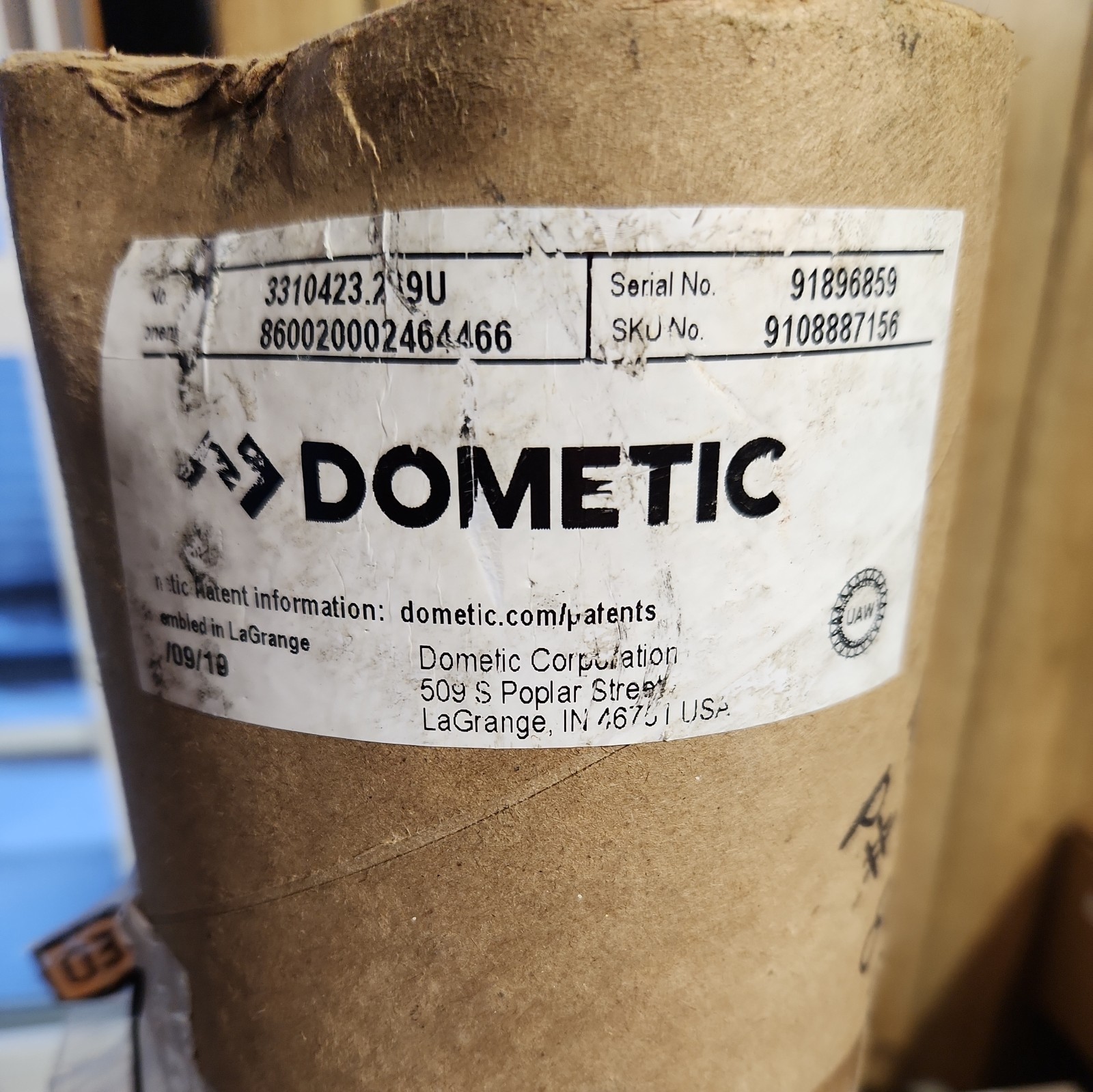 Dometic RV 3310423.209U 9100 Power Patio Awning Drive Head