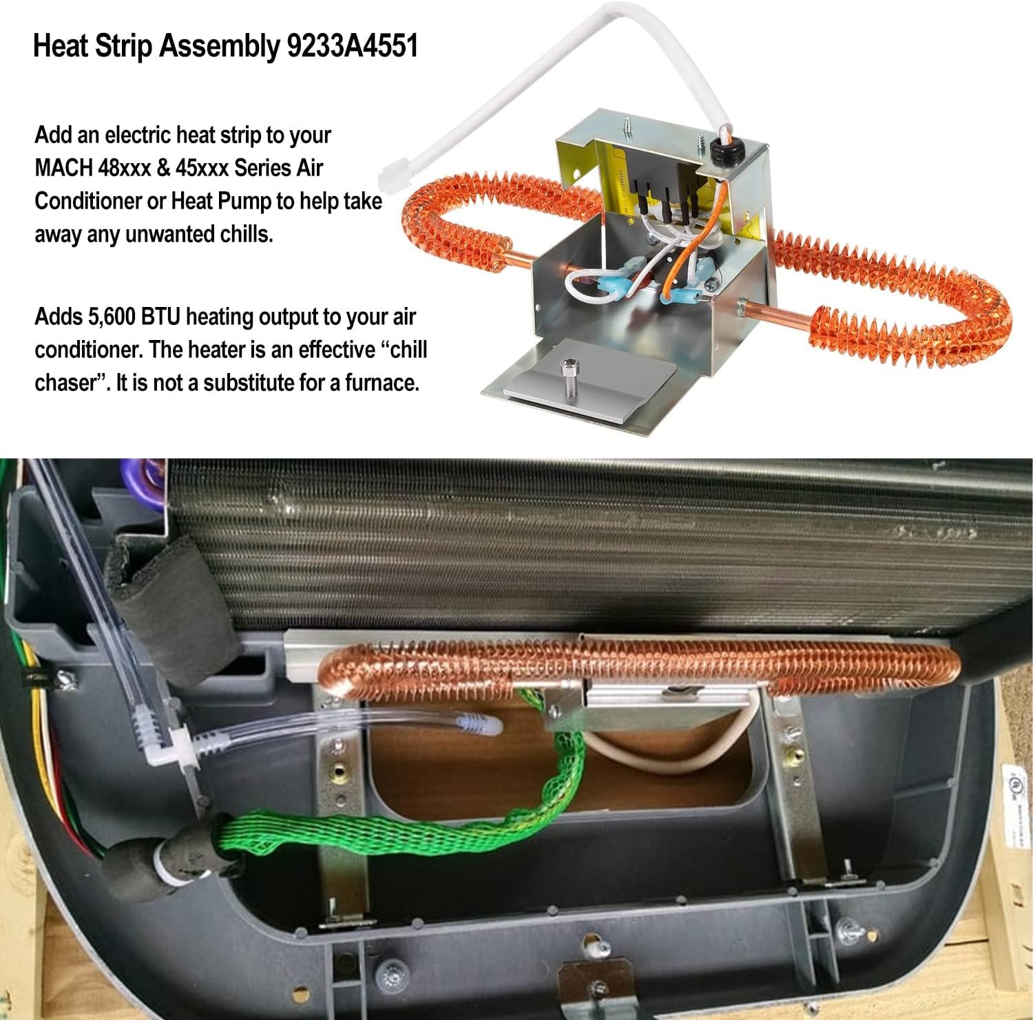 9233-4551 Electric Heating Element Kit RV Heat Strip Assembly Replacement Parts