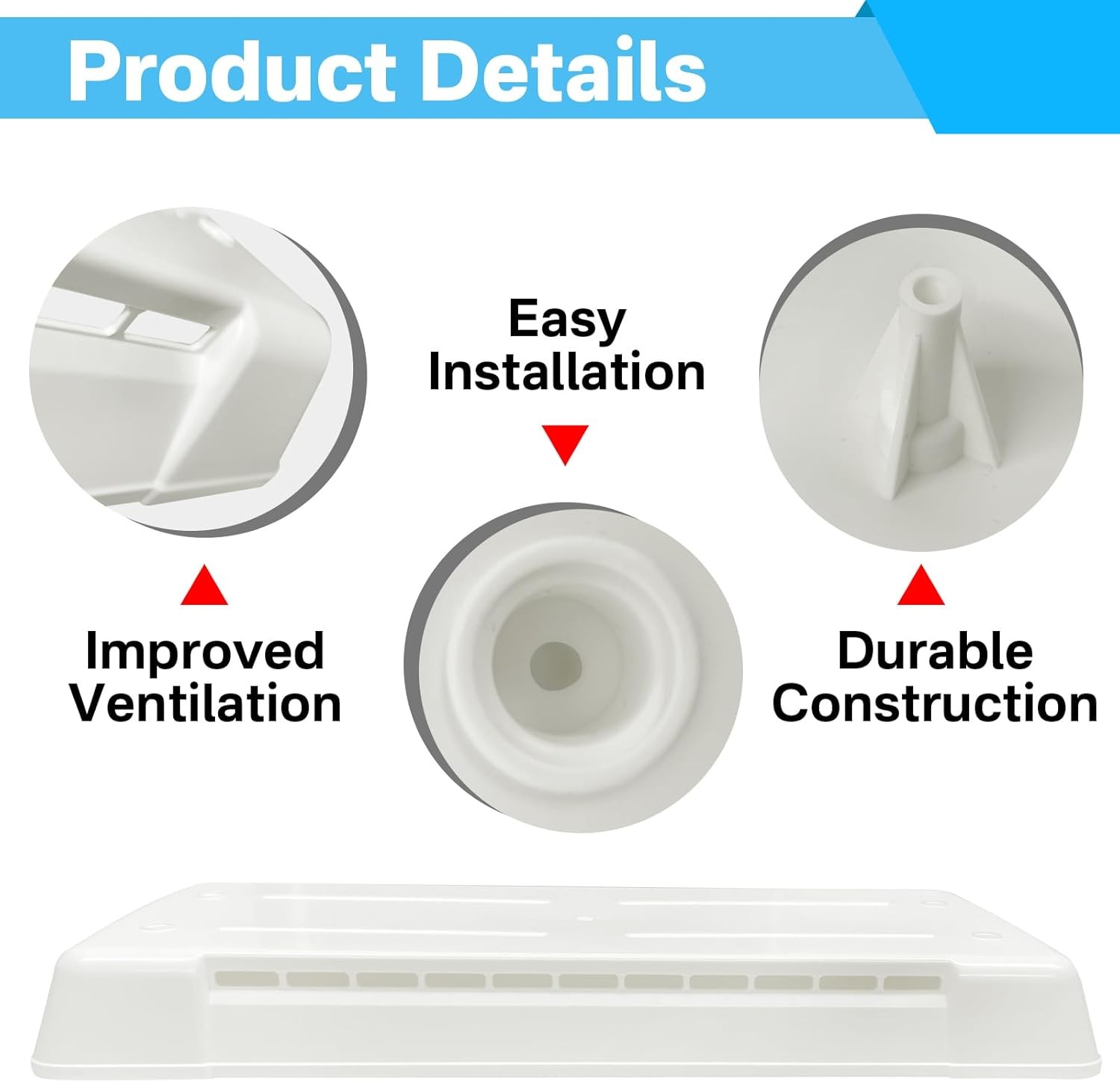 RV Refrigerator Vent Cover Compatible with Dometic Vents Lid Cap Universal 65528