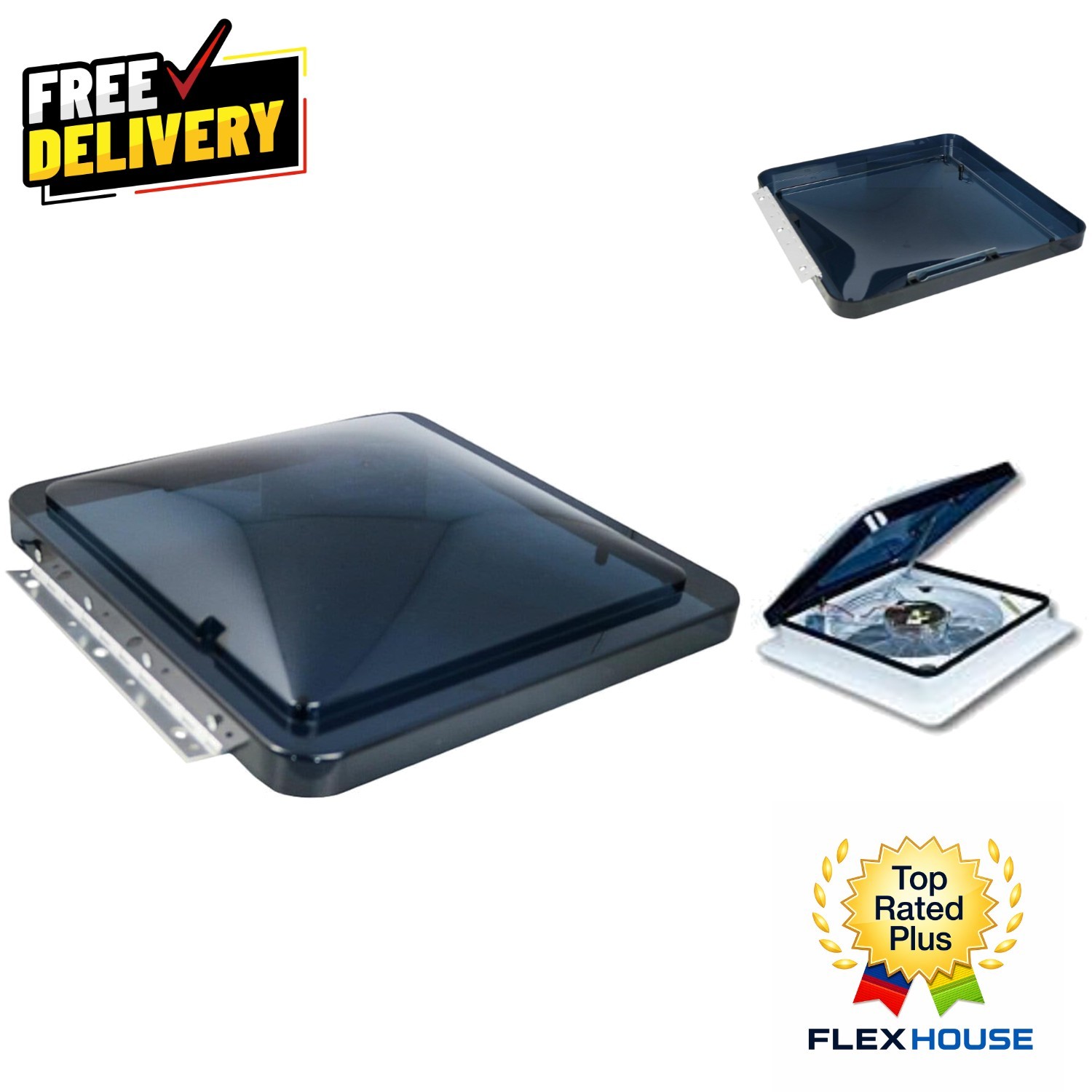 Fantastic Vent 1020-19 Roof Vent Cover: Lightweight Hinge & Slide Design