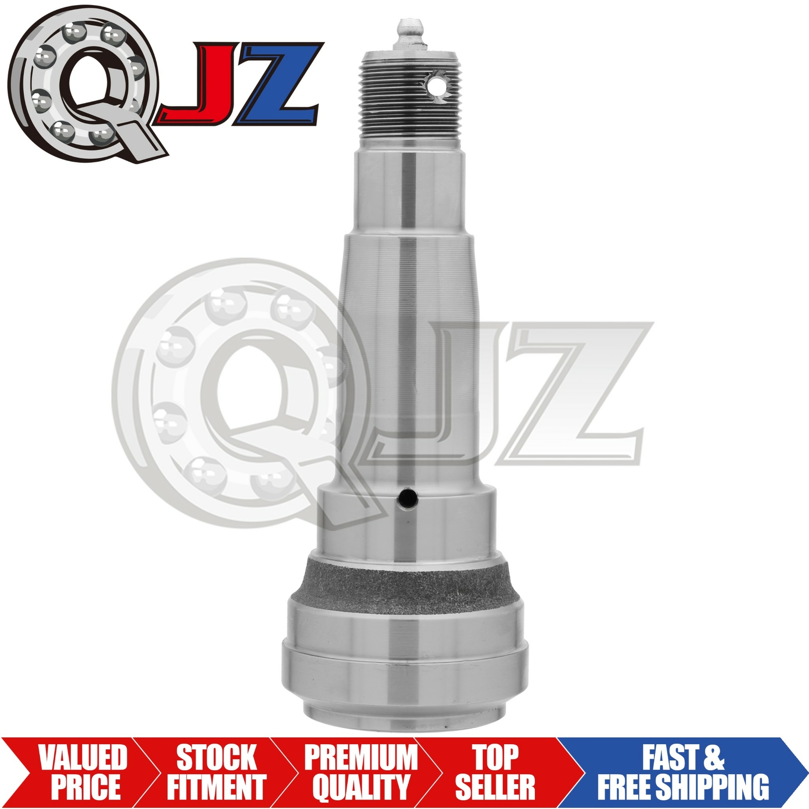 [1-Pack] 3500 lbs Straight Trailer Axle Spindle #84 2 in Bore E-Z Lube SP004