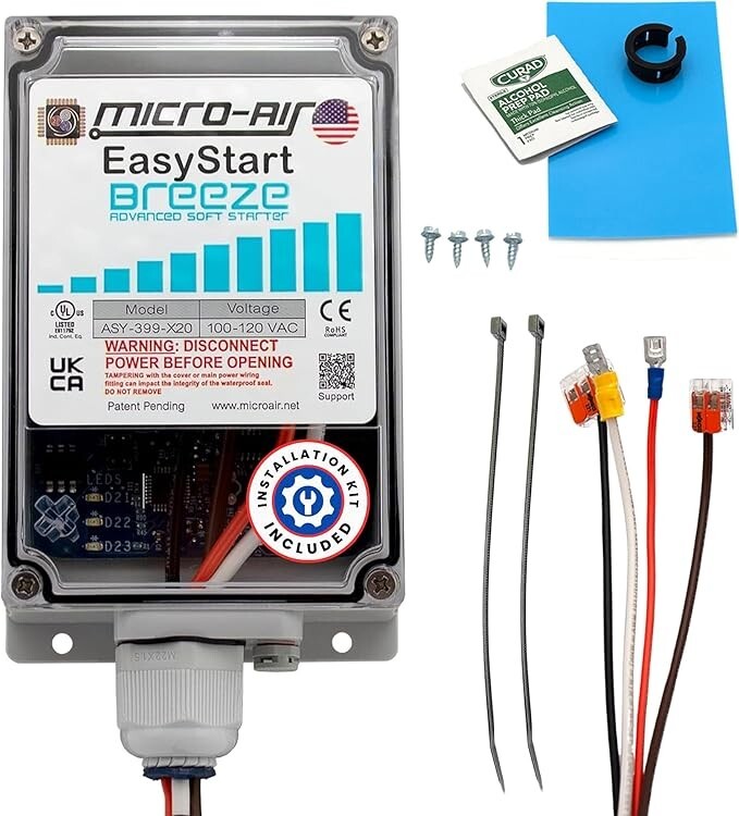 MICRO-AIR EasyStart Breeze 399 Soft Starter for RV Air Conditioners – 120V