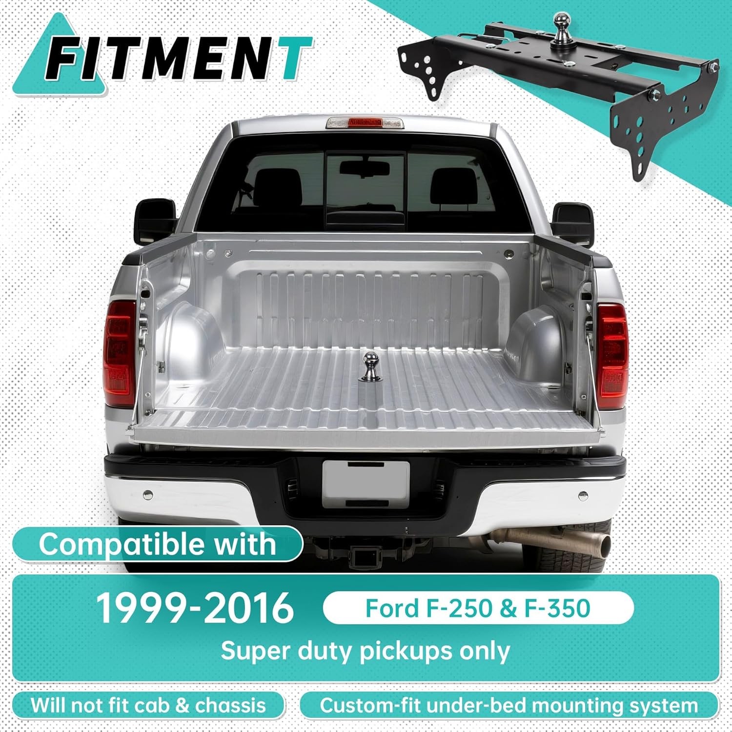 Gooseneck Trailer Hitch Compatible with 1999-2016 Ford F250 F350…