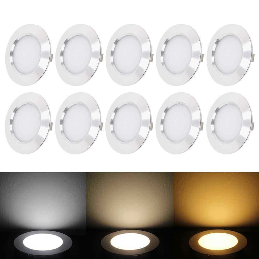 1-10x 12V Marine Ceiling Dome Light RV Camper Boat Caravan LED Interior Light 3W