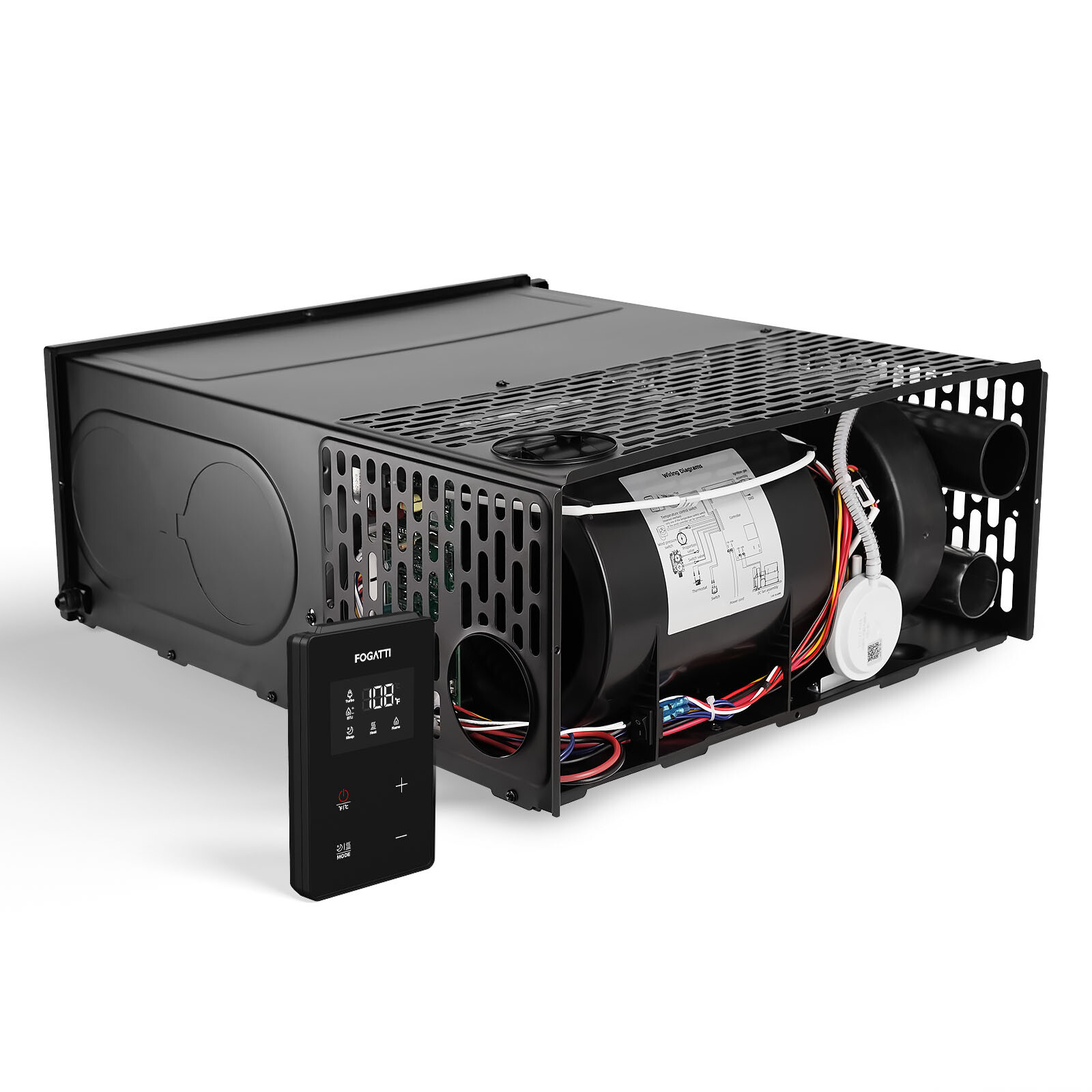FOGATTI RV Camper Motorhome Trailer Furnace 35,000 BTU 12V with Thermostat
