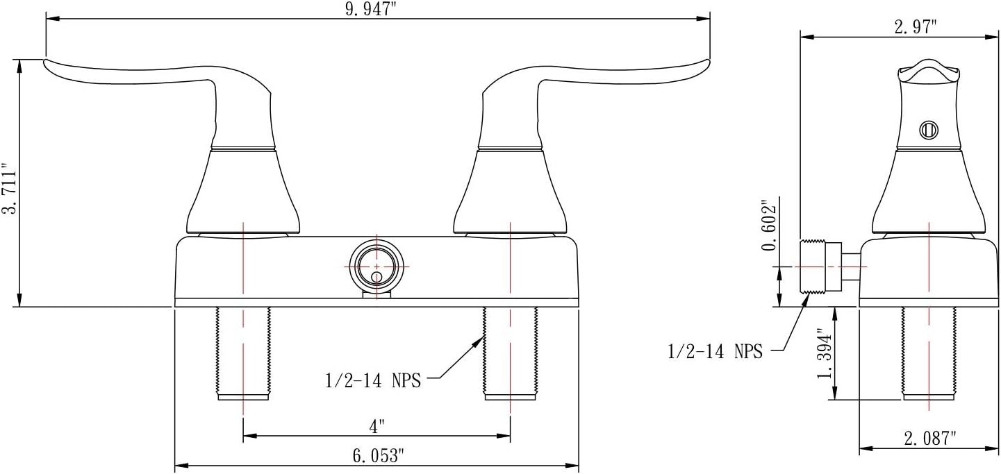 Compact Wall-Mount Shower Faucet with Traditional Spout & Diverter – Matte Black