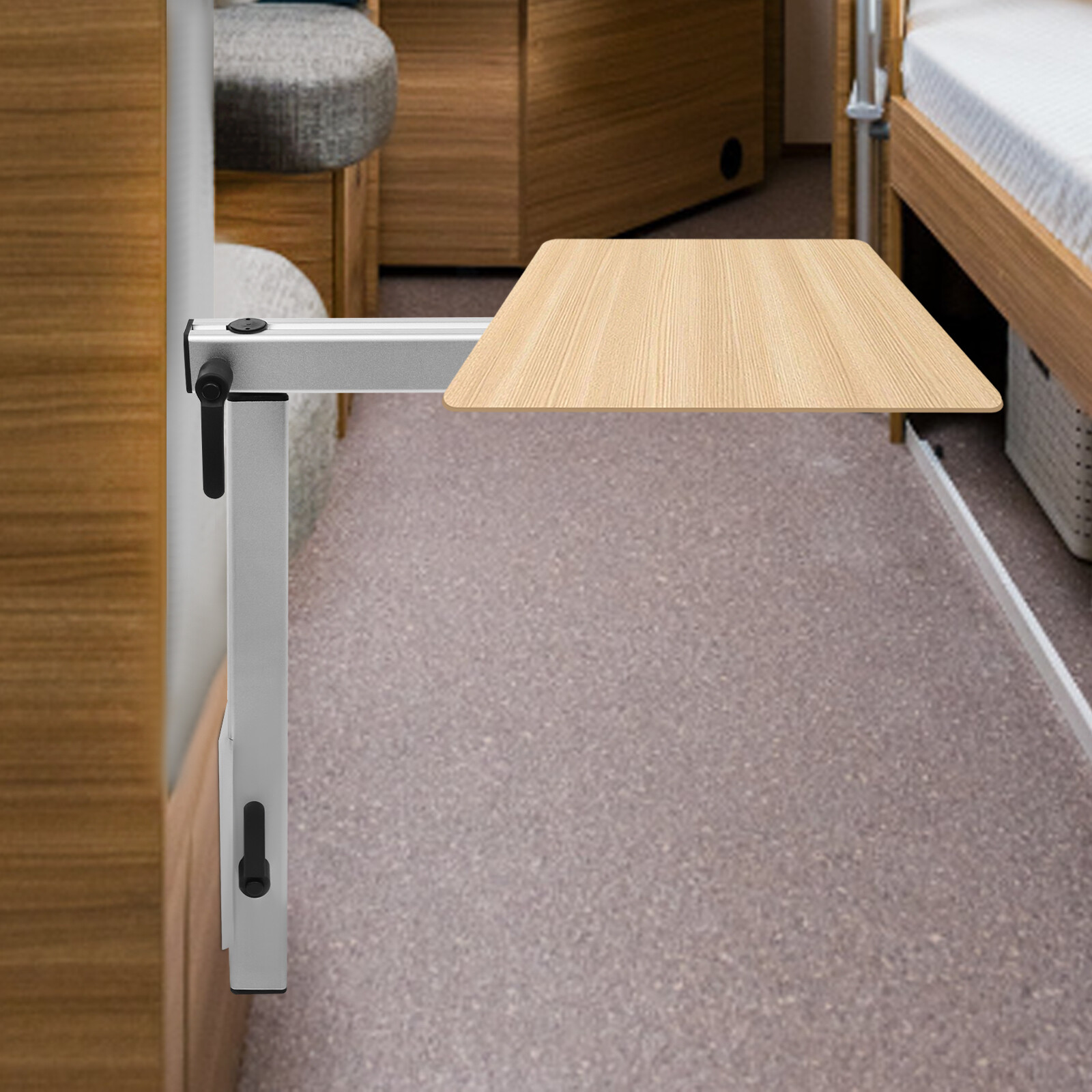 Adjustable RV Table Leg 360° Swivel For RV, Yachts Aluminum Alloy Space Saving