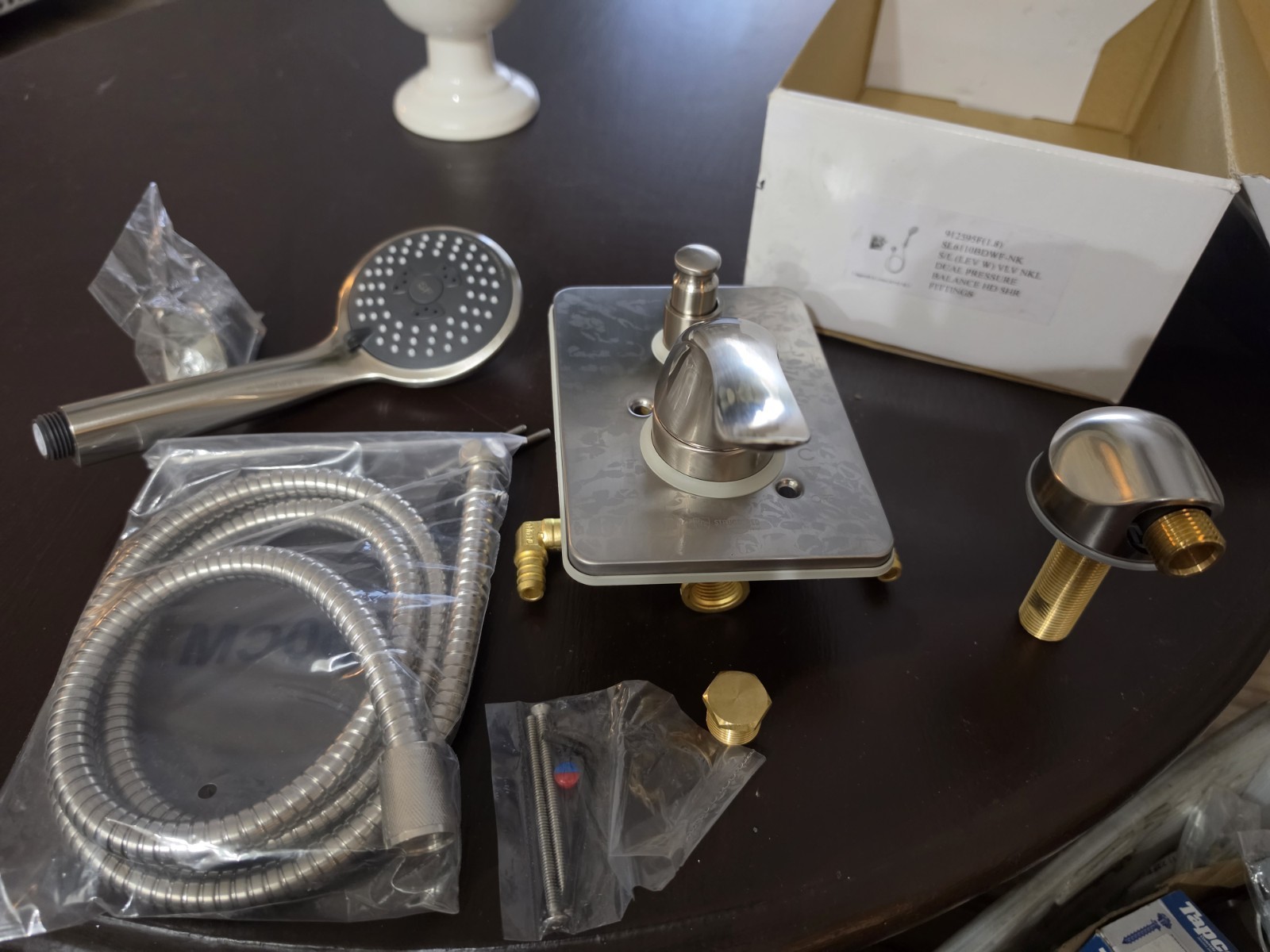 Structured Flow Dual Pressure Balance Shower 912595f 1.8 Brushed Nickel Pex B