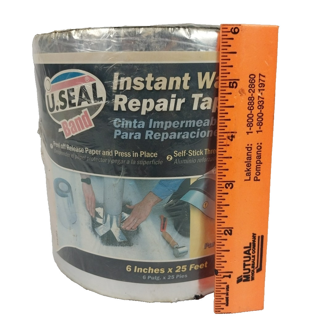 Roof Seal Tape, Aluminum, 6-In. x 25-Ft.