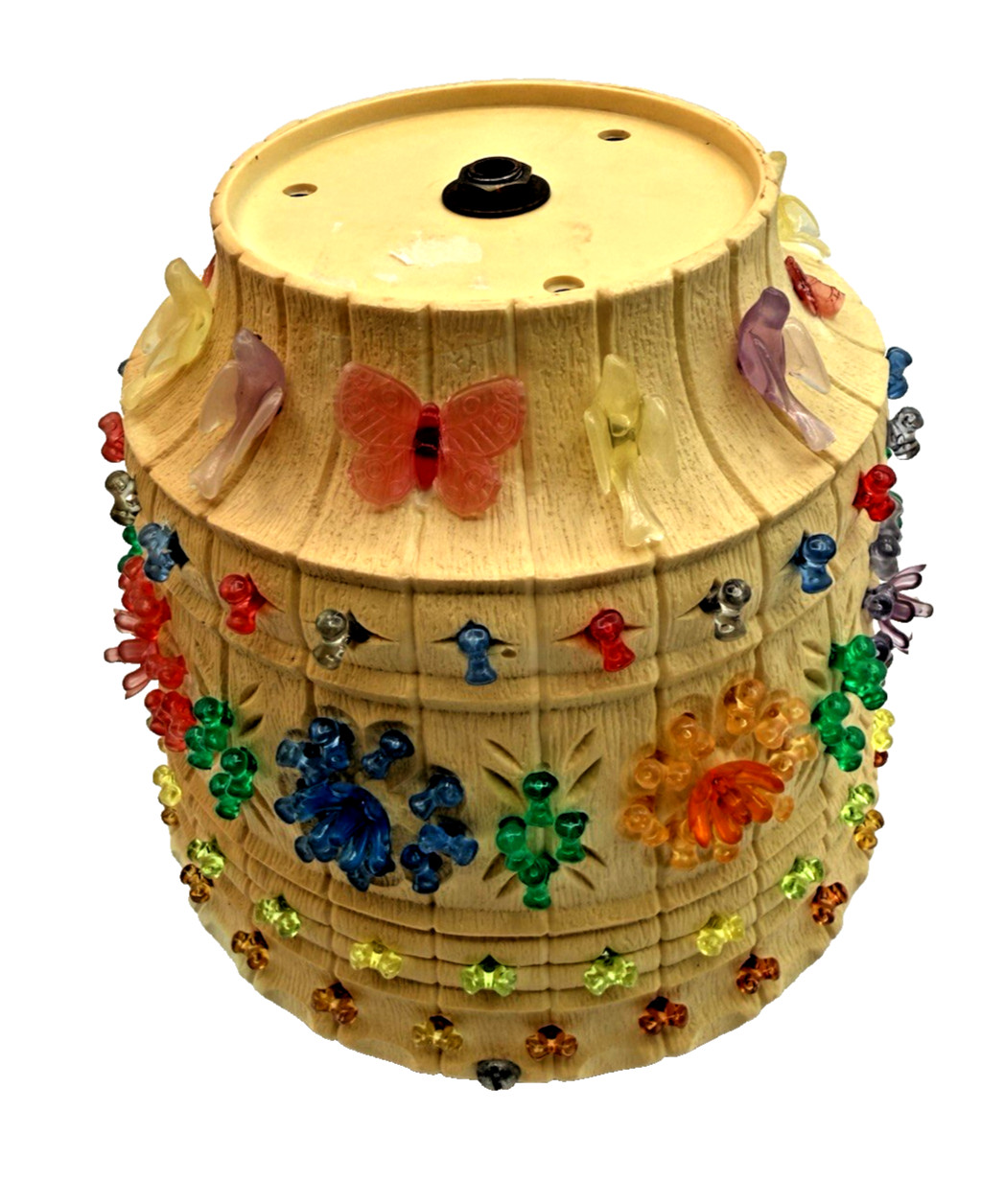 Vintage Lawnware Butterfly Light Shade Retro Camper RV Patio Lamp Decor
