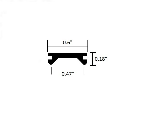 5/8″ x 10 ft WHITE Vinyl Trim Molding Screw Cover RV Boat Camper Travel Trailer