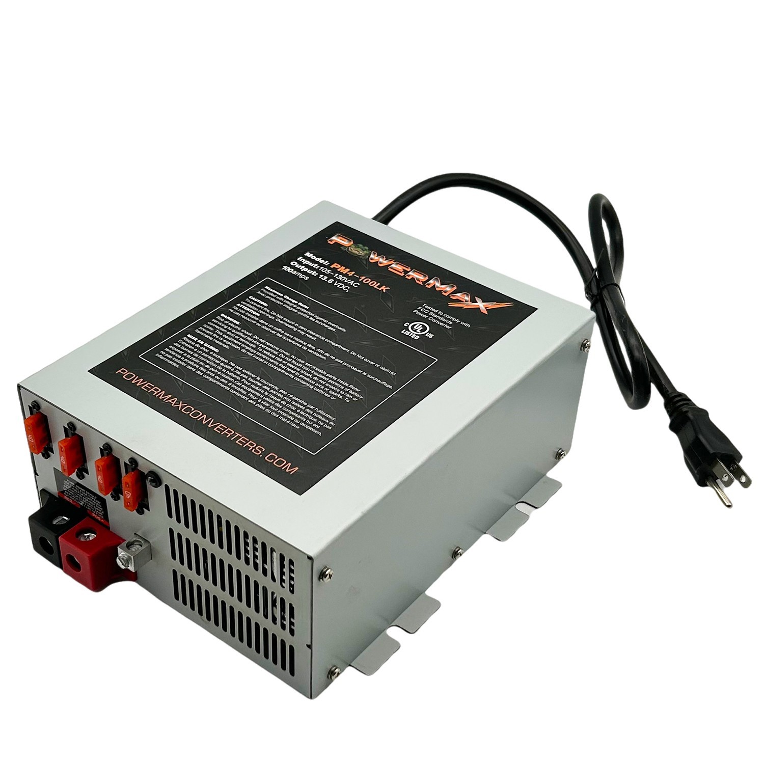 PowerMax 100 AMP RV Power Converter 110 Volt to 12 Volt DC Power Supply Charger