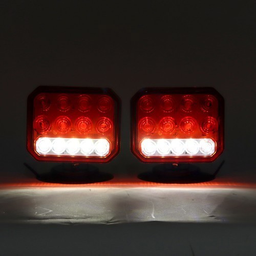 2in1 Magnetic & Rechargeable Wireless Trailer Tow Lights LED Kit, Truck