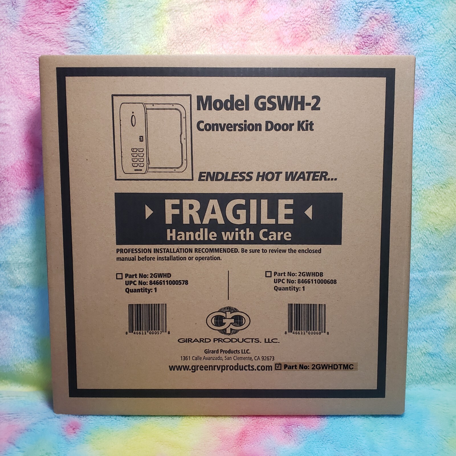 Girard Tankless LP RV Water Heater Conversion Door Kit 2GWHD GSWH-2 Light Tan