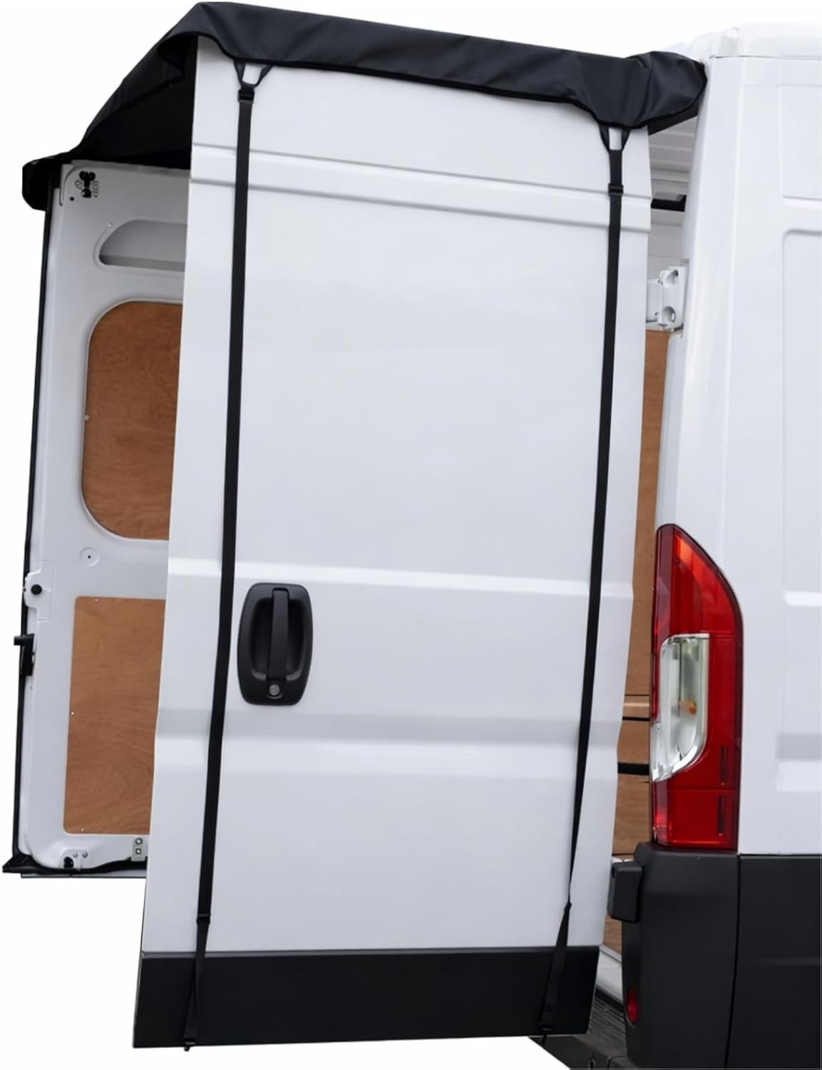Rear Van Barn Door Awning Cover – Weather and Sun Protection for Vans and Camper