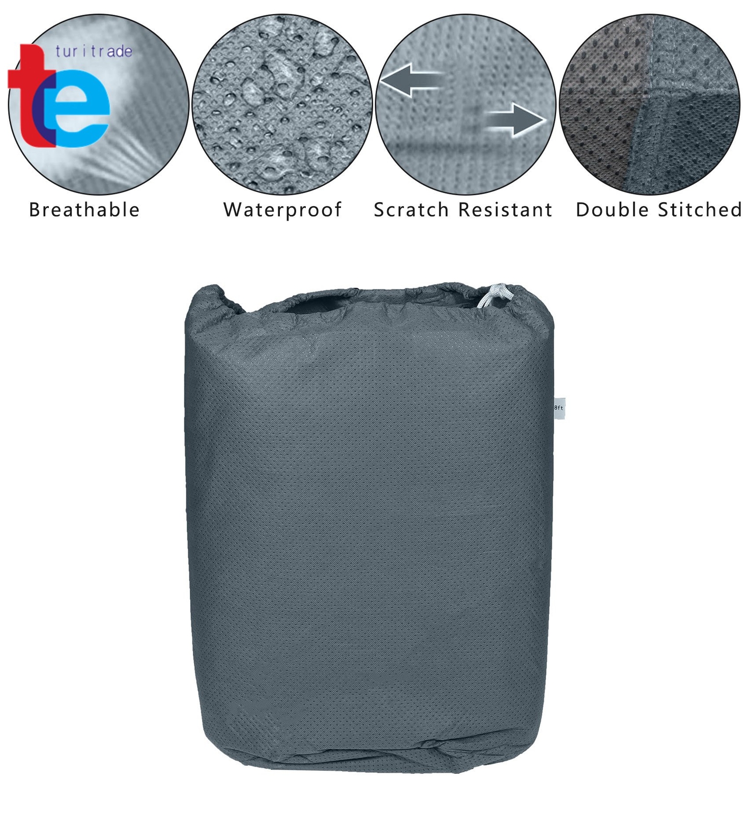 14-16 FT Trailers Waterproof RV Trailer Cover For Folding Pop Up Camper