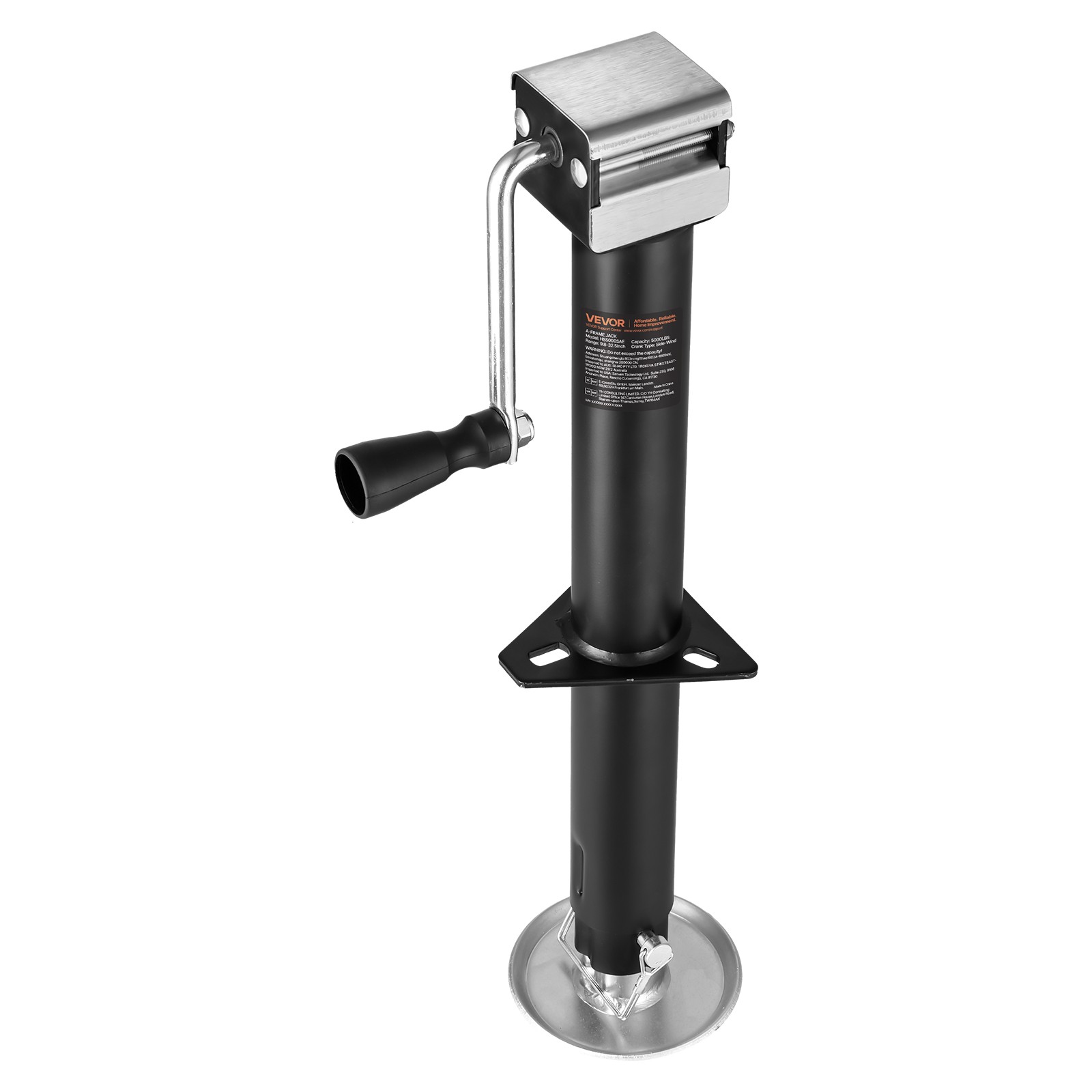 VEVOR A Frame Trailer Jack Bolt on Trailer Tongue Jack 5000 lbs 15-inch Travel