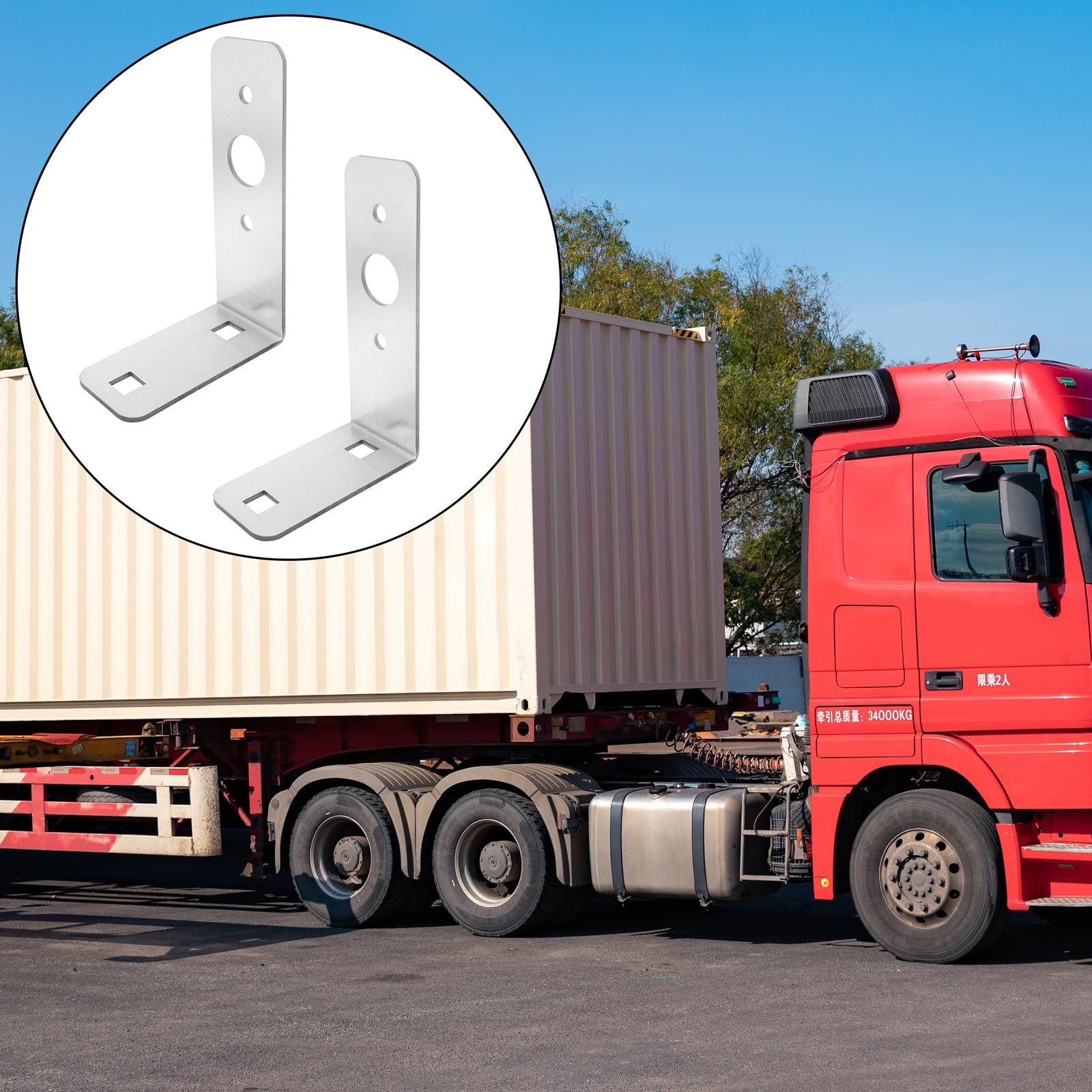 2 Pcs Trailer Light Brackets L Shape Tail Light Mounting Bracket Galvanized