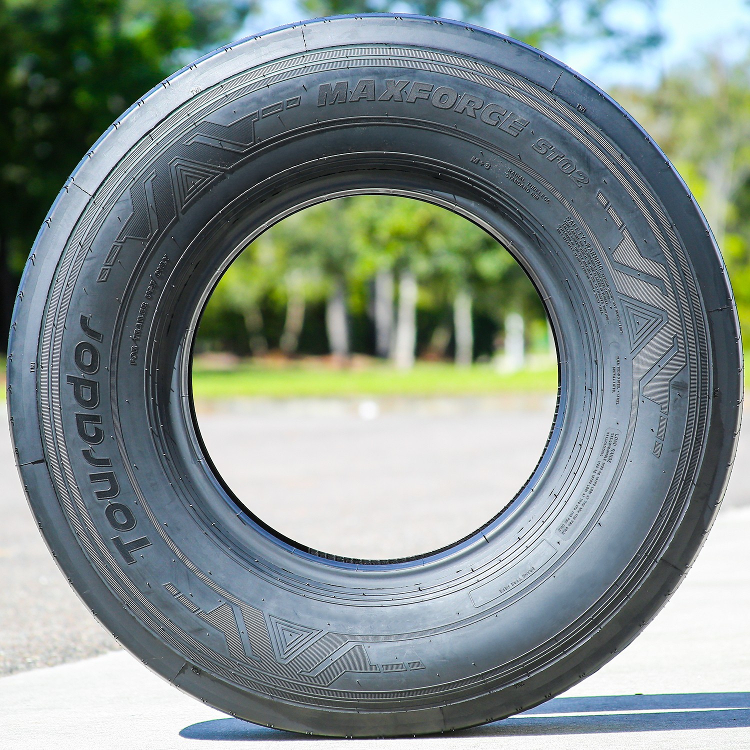 4 Tires ST 225/75R15 121/117M F 12 Ply Tourador MaxForce ST02 All Steel Trailer