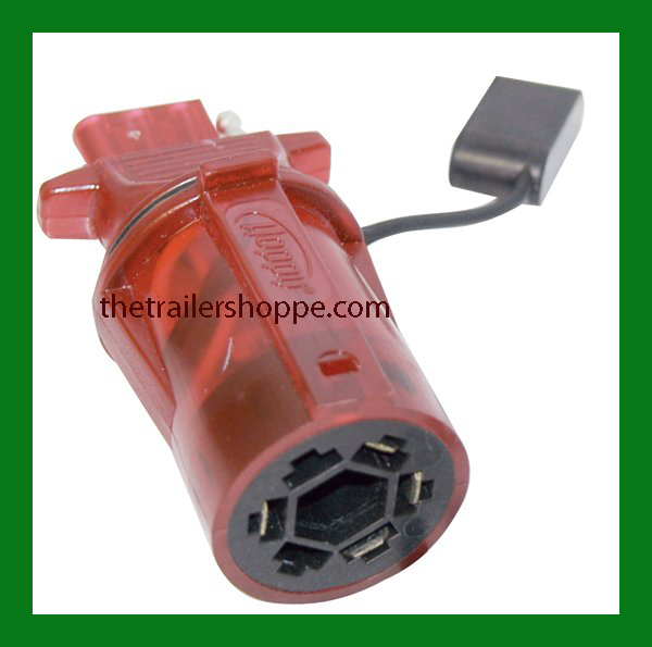 Trailer Light Adaptor Converter 7 RV to 4 Pin Hopkins 47335