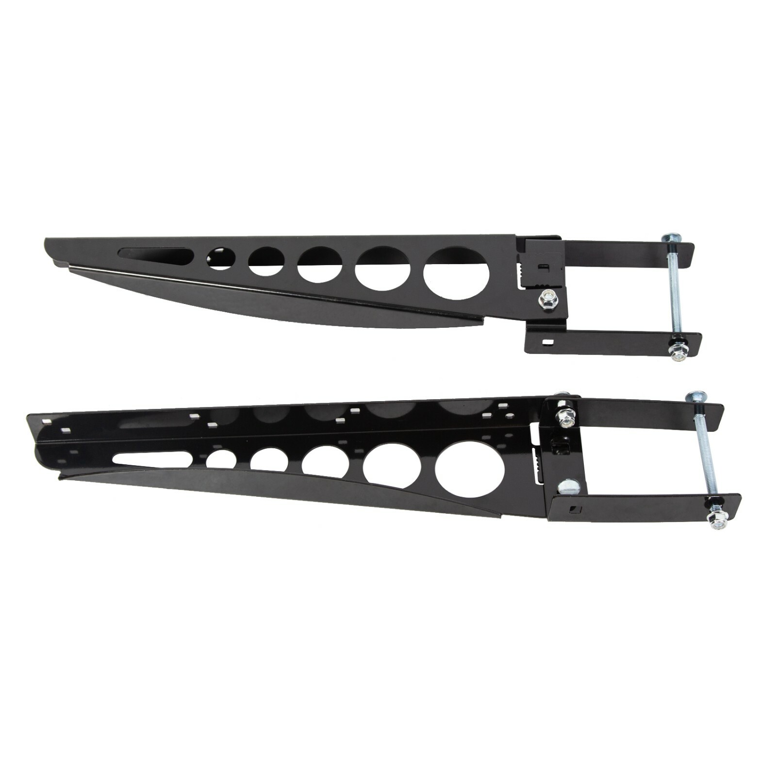Pair RV 4″ Square Rear Bumper Mounting Cargo Carrier Box Support Arms Bracket