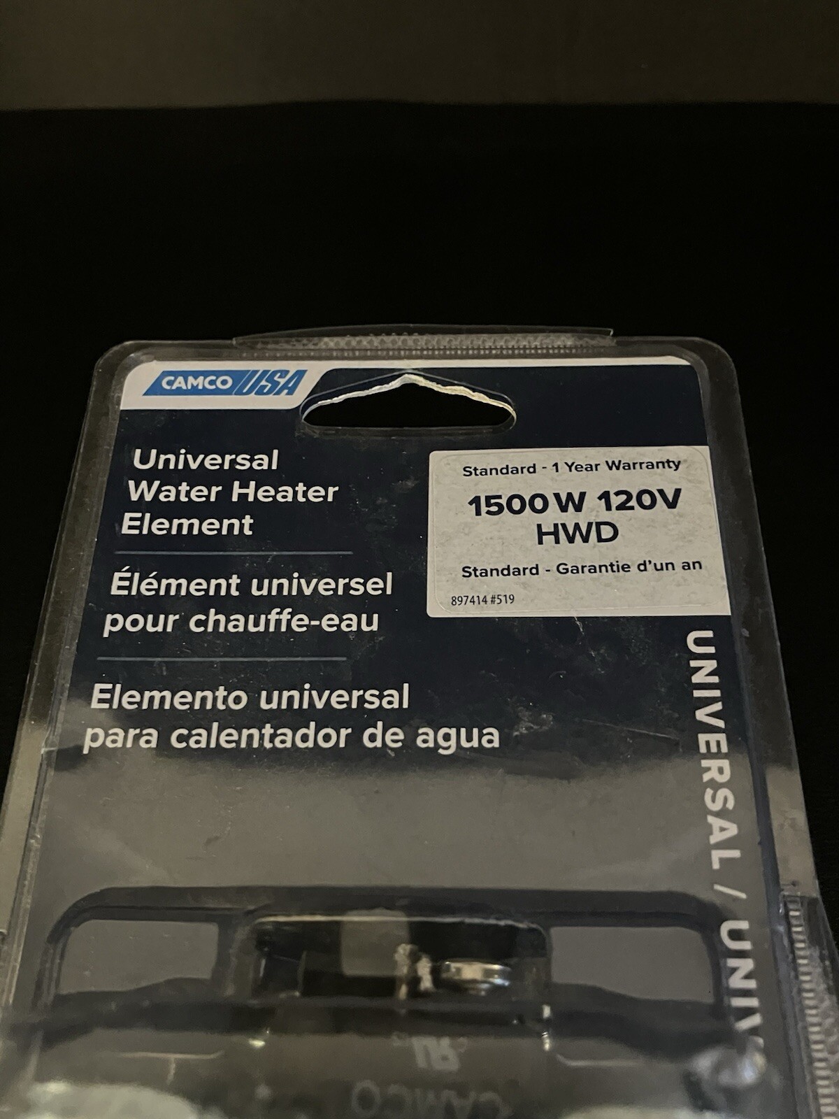 Camco 04363 1500W 120V Universal Element Hwd