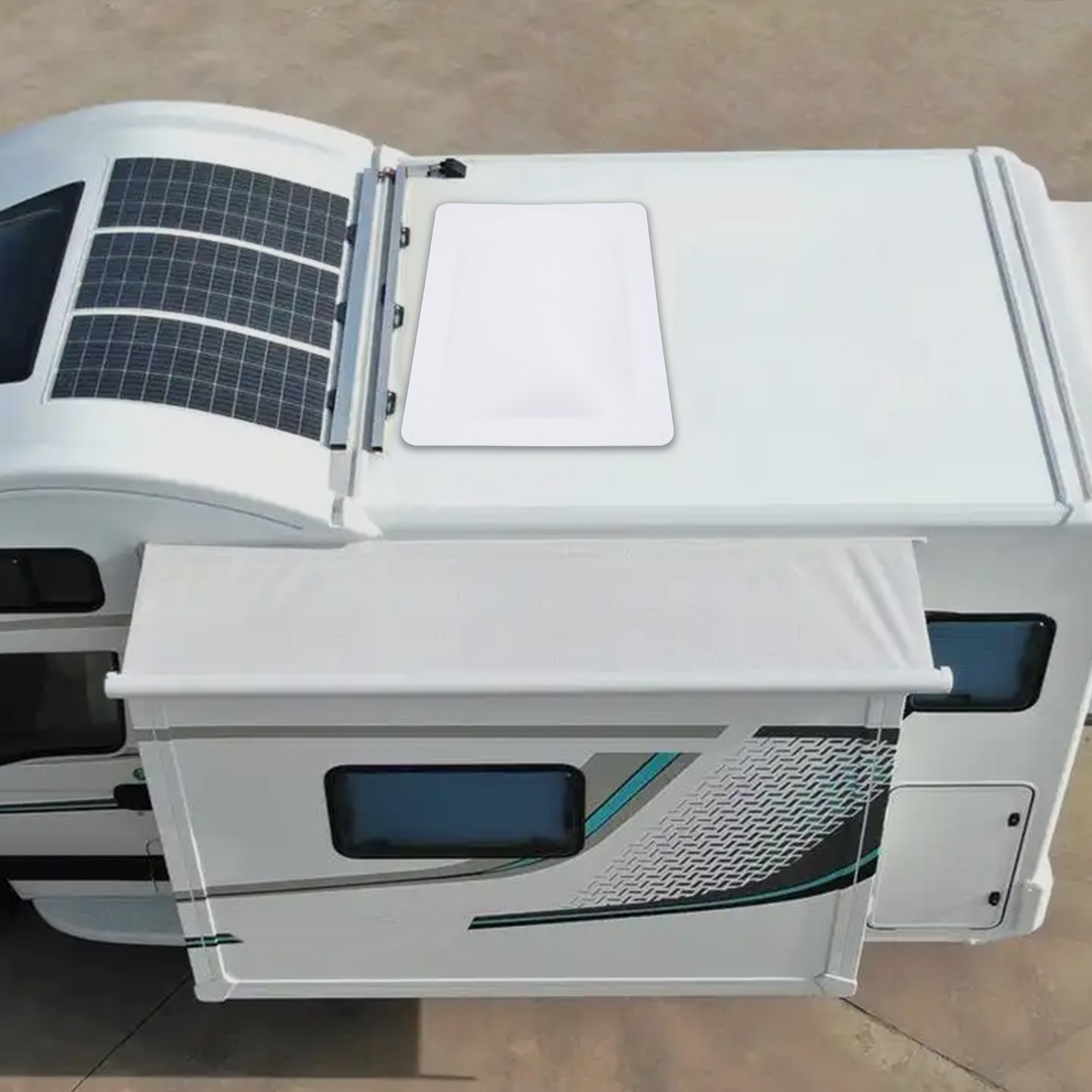 RV Skylight Fits For Camper Skylight 18*26in Universal RV Skylight Outer Dome