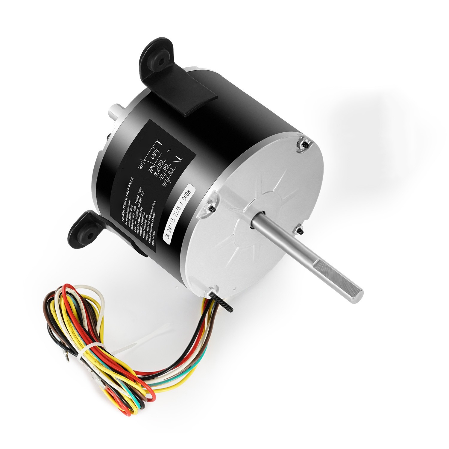1/5HP RV AC Fan Motor AC115V 2.6A 1650RPM Single Phase with 5uf/370V Capacitor
