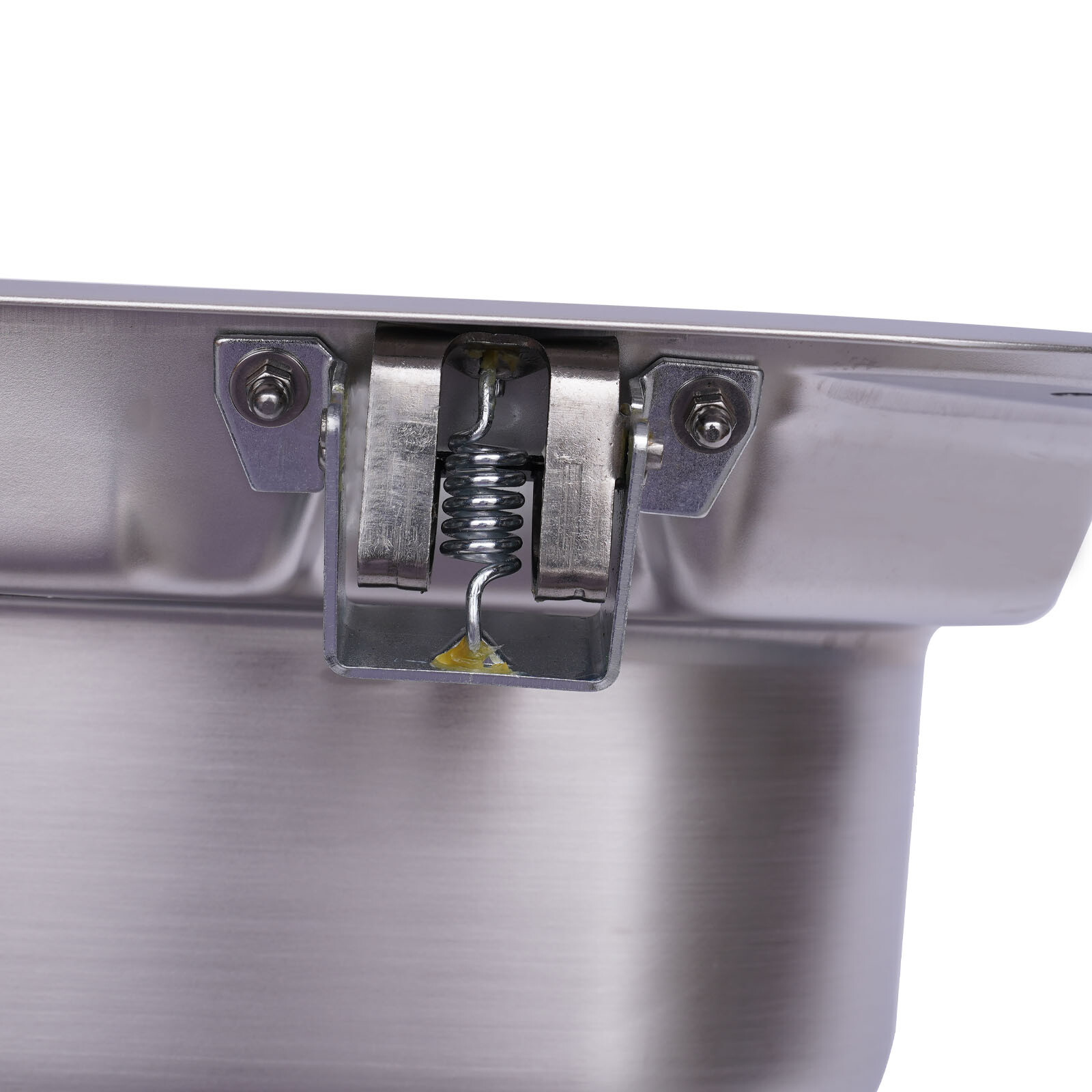 Stainless Steel RV Kitchen Semi-recessed Sink w/ 4x Buckles Overflow-proof New