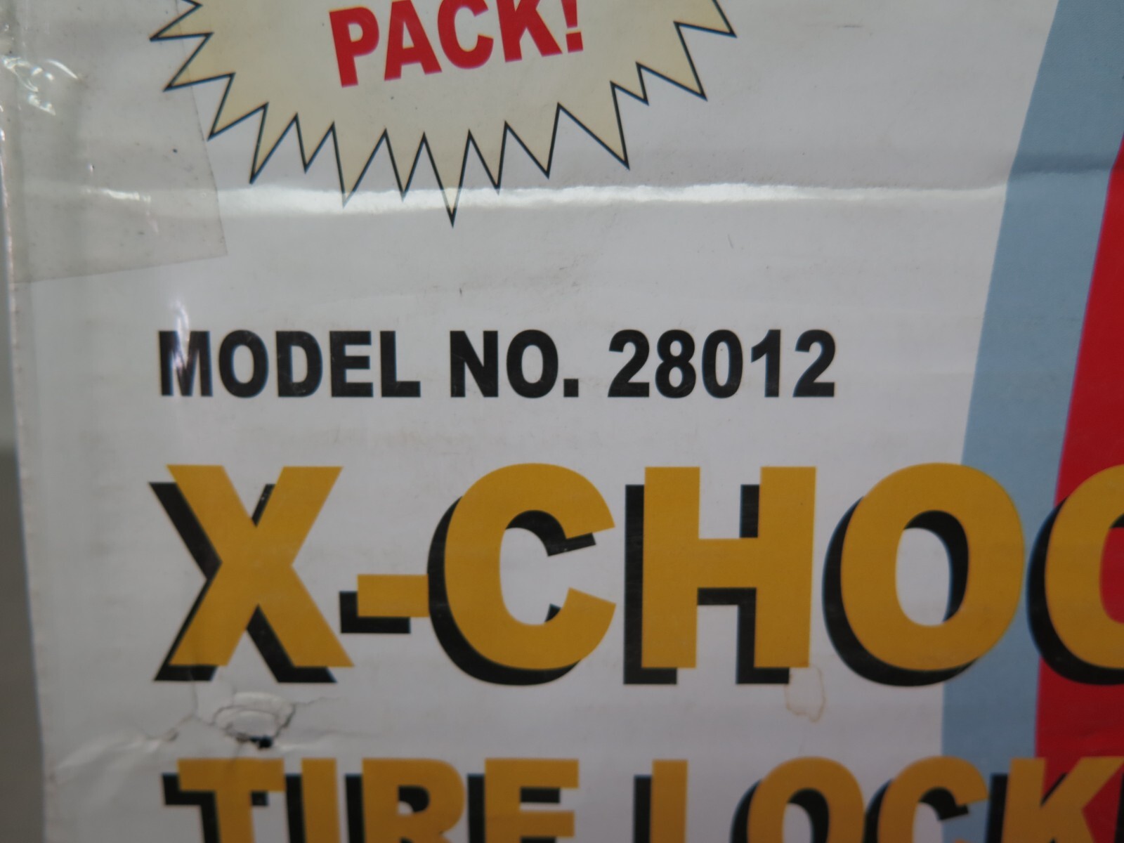 BAL RV 28012 X-Chock Wheel Tire Locking Chocks; Set of 2 *MISSING WRENCH (O3B)