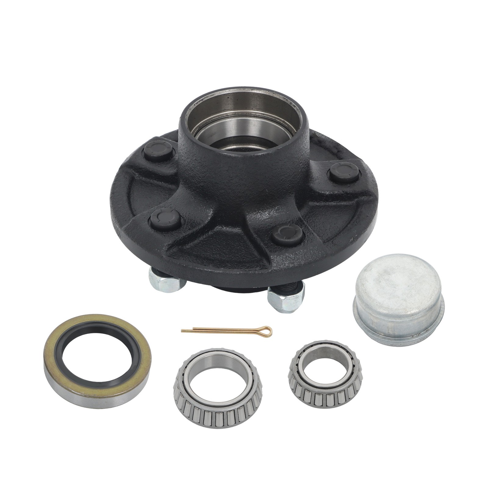 LABLT Boat Trailer Idler Hub 5 Lug 5 on 4 3/4″ Bolt Circle For 3500 lbs Axle