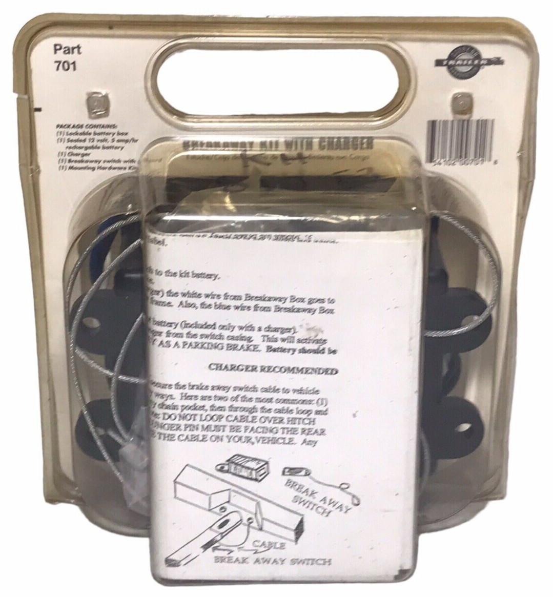Trailer Breakaway Kit with Charger Carry-On Trailer Part# 701 -NEW OLD STOCK