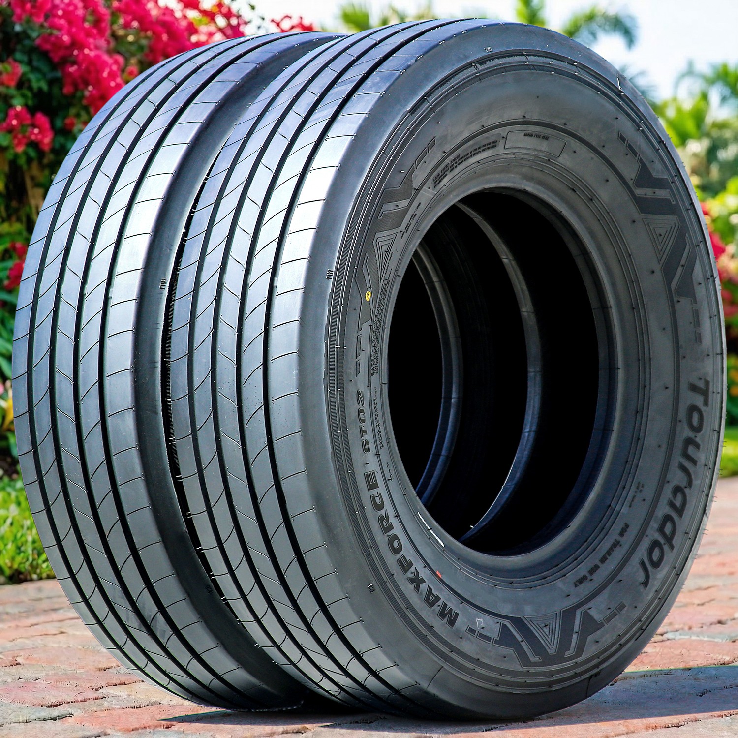 2 Tires Tourador MaxForce ST02 All Steel ST 225/75R15 123/119M G 14 Ply Trailer