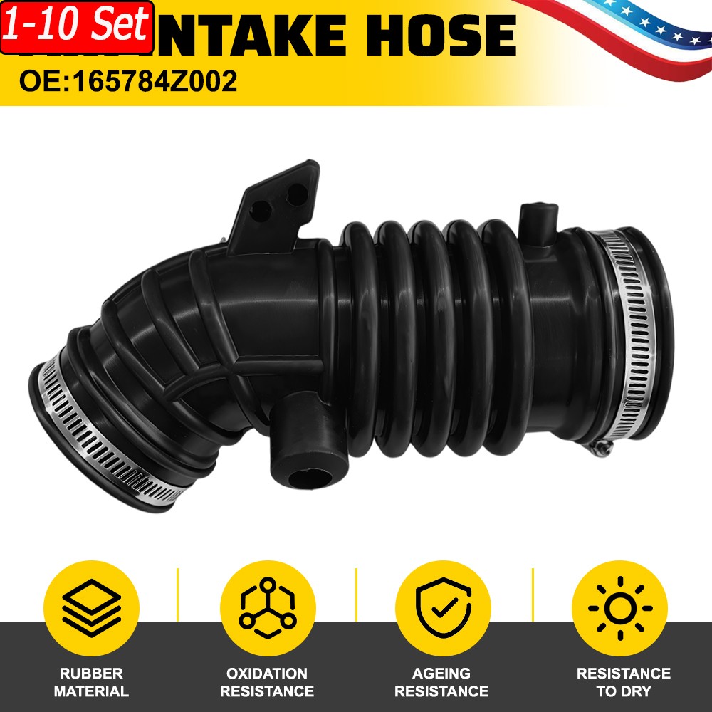 1-10xNew Engine Air Intake Rubber Hose With Clamp Fit Nissan Sentra 2000 L4 1.6L