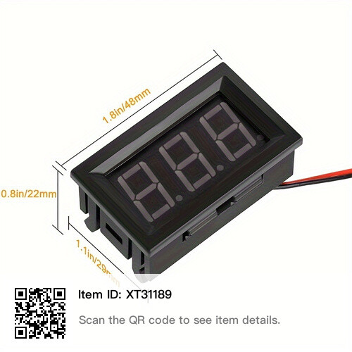 LED Display Voltmeter DC Voltage Measurement from 5V to 120V
