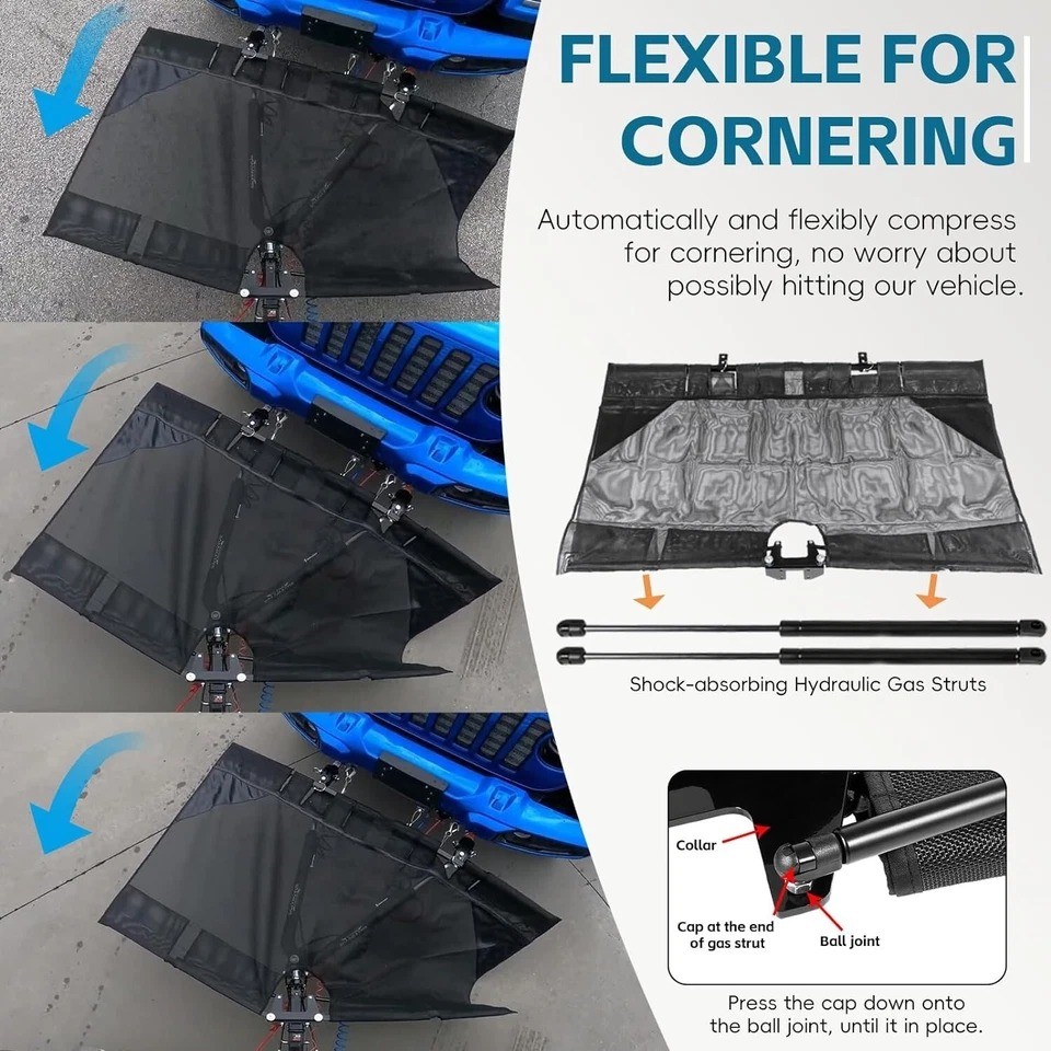 RV Tow Defender Protective Screen Model 4750 For Blue Ox Demco Tow Bar Brackets