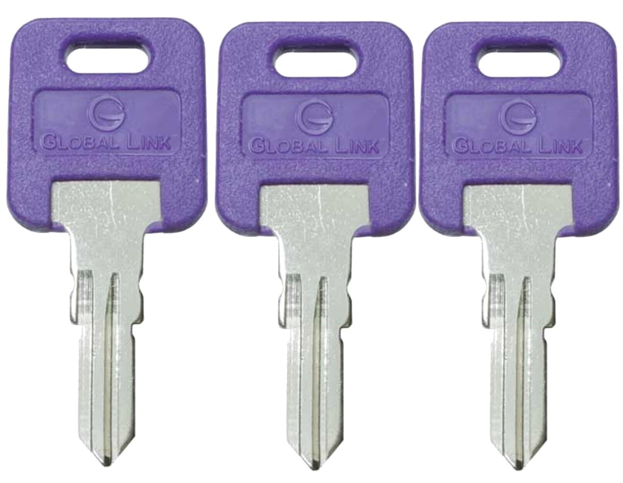 3 PACK Global Link OEM PURPLE Replacement RV Motorhome Trailer Lock Key G317