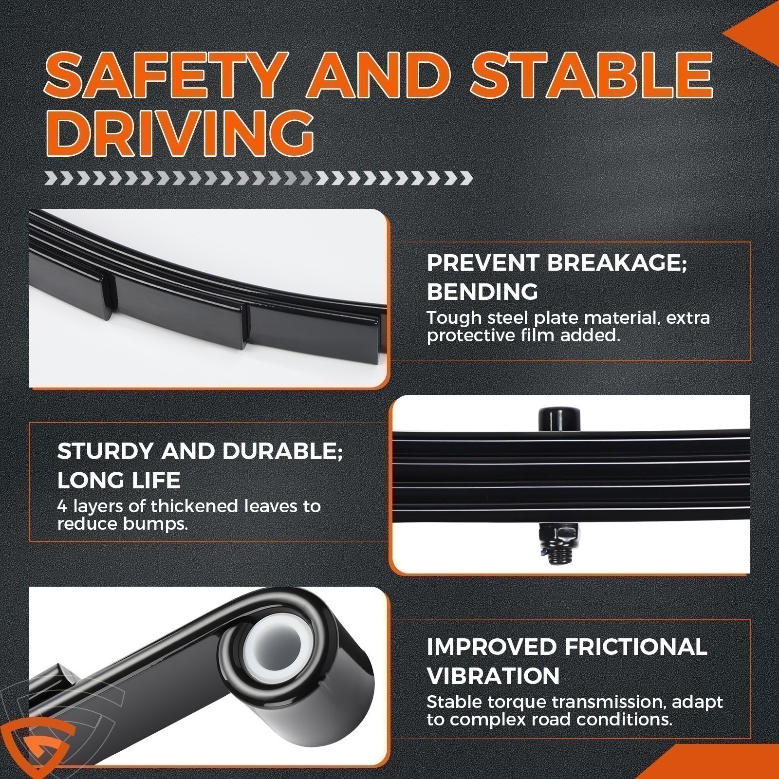 For 3500lb Single Trailer Axle Suspension Kit Leaf Spring U-bolt & Hanger /