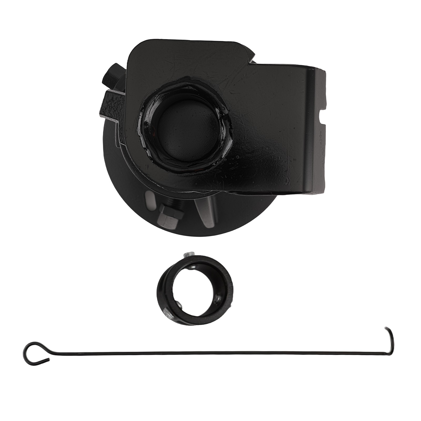Adjustable Cushioned Adapter Fifth Wheel To Gooseneck 12 to 16 inches Steel