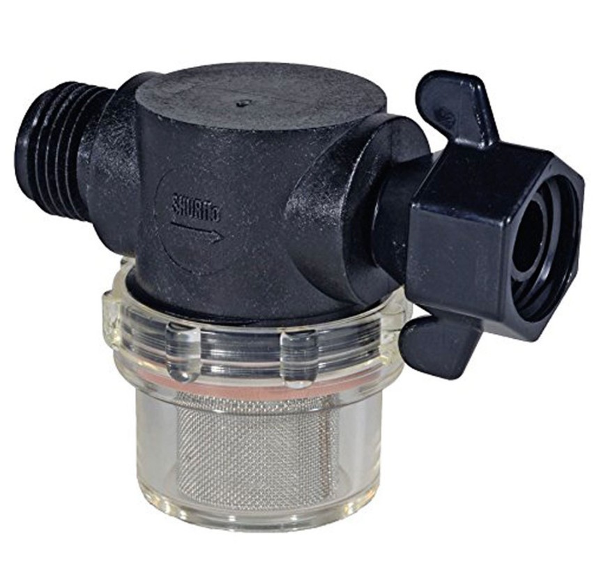 255-215 Strainer 1/2″ Swivel FPT x 1/2″ MPT for Shurflo RV Water Pump